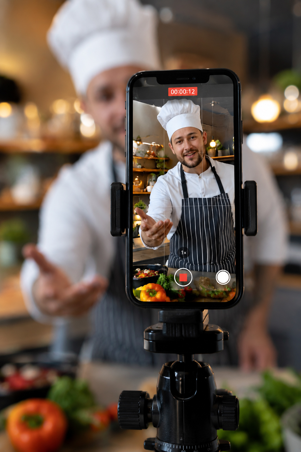 Ripresa di un video verticale su smartphone